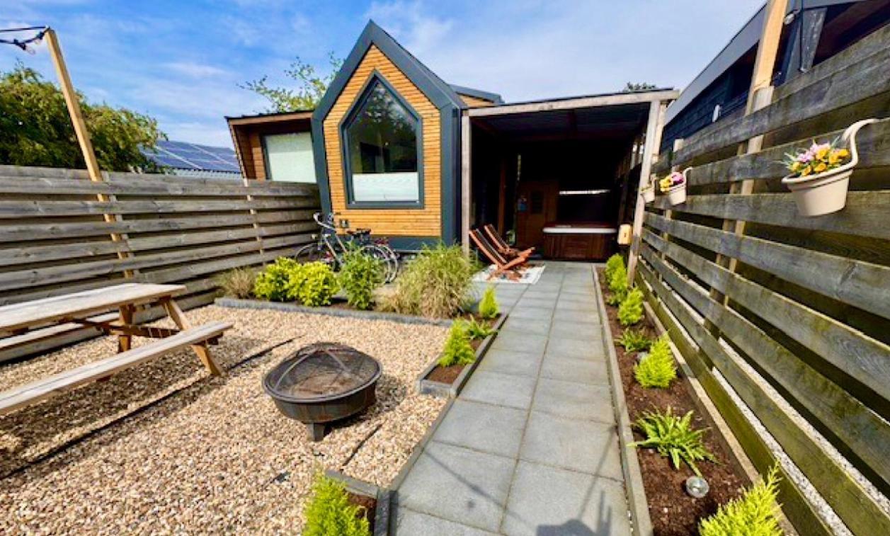 Tiny House With Sauna & Jacuzzi Near Amsterdam Vijfhuizen Kültér fotó